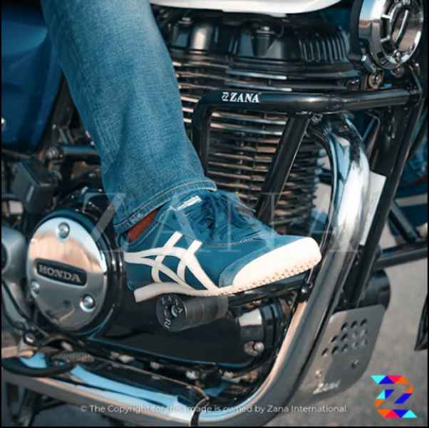 Crash Guard with Slider for HONDA (CB-350,RS-350) Glossy Black- ZANA, ZI-8091