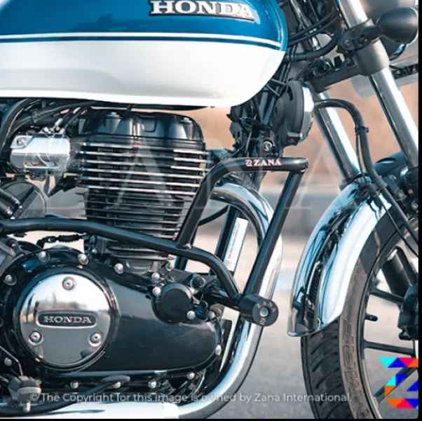 Crash Guard with Slider for HONDA (CB-350,RS-350) Glossy Black- ZANA, ZI-8091