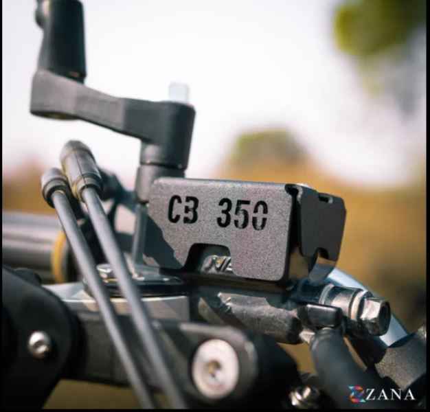 Zana-Front Fluid Reservoir Cover Black For Honda CB350 2025-ZI-8235