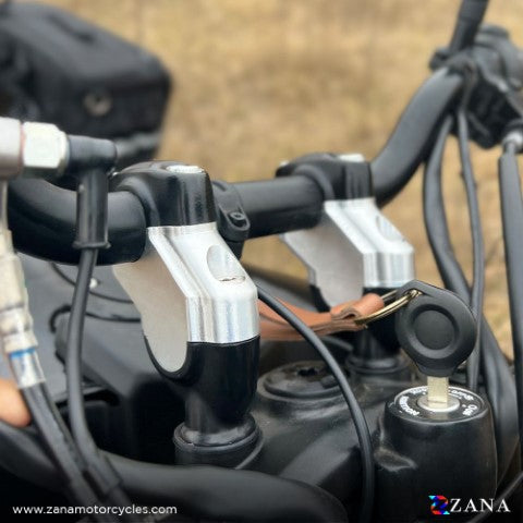 OFFSET HANDLE RISER TEXTURE BLACK FOR HIMALAYAN 450 - ZI-8427 - Riders Junction