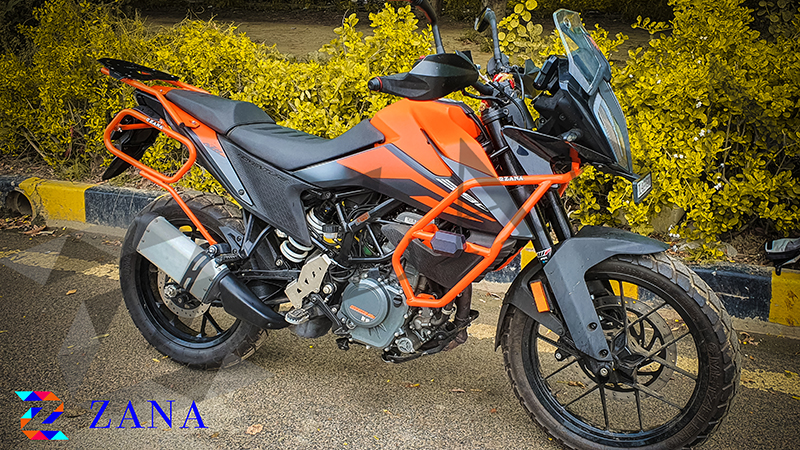 KTM 250/390 Adventure - Crash Guard with Slider Orange - ZANA - ZI-8051