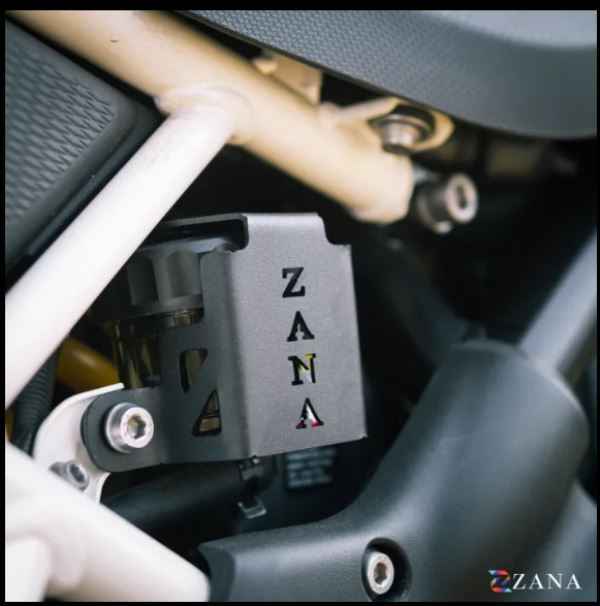 Zana-Rear Oil Reservoir Hex Cover (Black) For TVS Apache RTX 300-ZI-8734