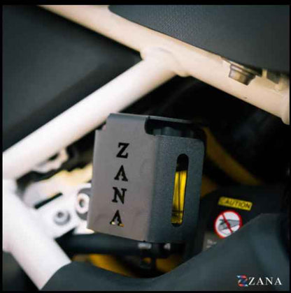 Zana-Rear Oil Reservoir Hex Cover (Black) For TVS Apache RTX 300-ZI-8734