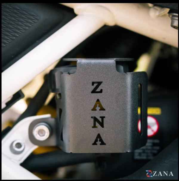 Zana-Rear Oil Reservoir Hex Cover (Black) For TVS Apache RTX 300-ZI-8734