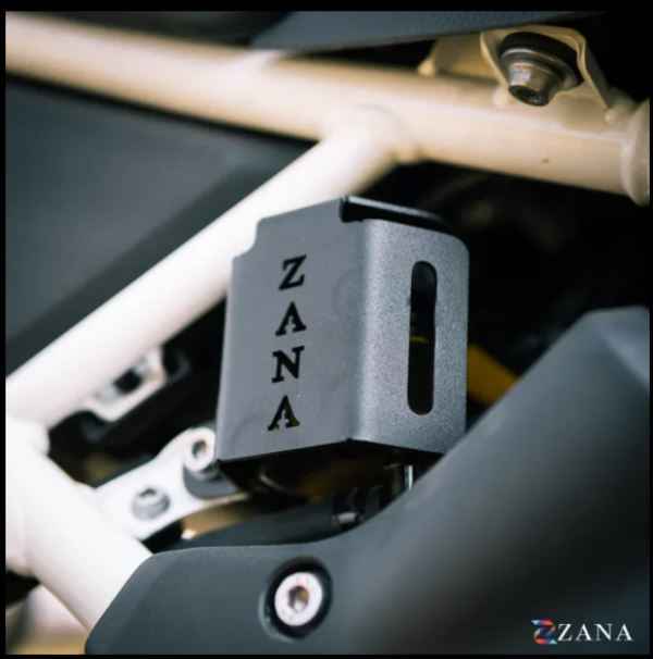 Zana-Rear Oil Reservoir Hex Cover (Black) For TVS Apache RTX 300-ZI-8734
