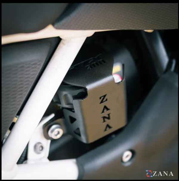 Zana-Rear Oil Reservoir Hex Cover (Black) For TVS Apache RTX 300-ZI-8734