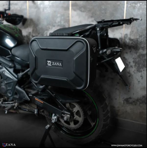 Zana-Roadster Saddle Stay with Exhaust Sheild with Jerry can Mount for Kawasaki Versys 650-ZI-8497