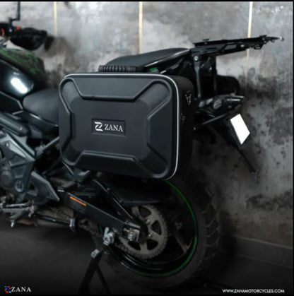 Zana-Roadster Saddle Stay with Exhaust Sheild with Jerry can Mount for Kawasaki Versys 650-ZI-8497
