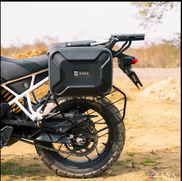 Zana-Roadster Saddle Stay With Jerry Can Mount (Black ) For TVS Apache RTX 300-ZI-8718