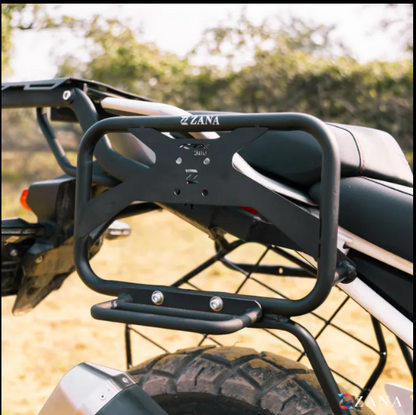 Zana-Roadster Saddle Stay With Jerry Can Mount (Black ) For TVS Apache RTX 300-ZI-8718