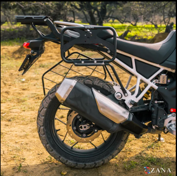 Zana-Roadster Saddle Stay With Jerry Can Mount (Black ) For TVS Apache RTX 300-ZI-8718