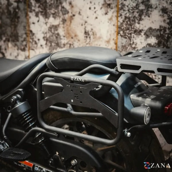 Zana Saddle Stay With Jerry Can Mount Black For Honda Rebel 500 (Coming Soon Pre-Booking Open Now)-ZI-8626