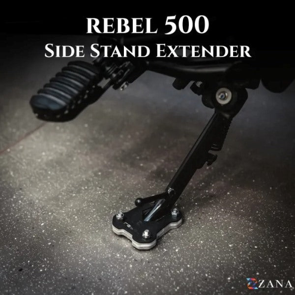 Zana Side Stand Extender For Honda Rebel 500 (Coming Soon Pre-Booking Open Now)-ZI-8631