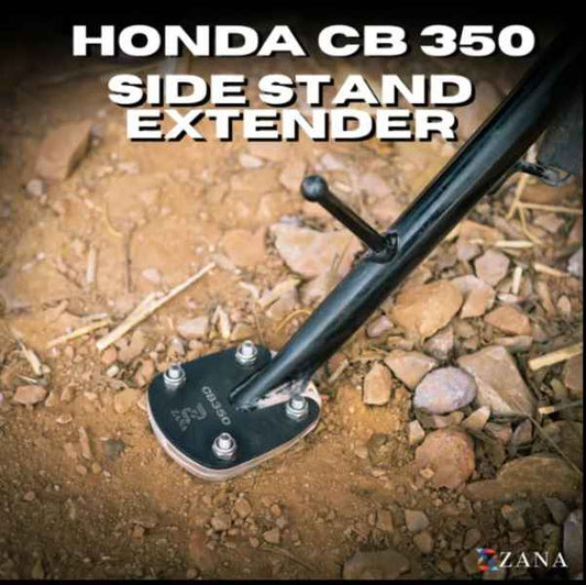 Zana-Side Stand Extender For Honda CB350 2025 (Black)-ZI-8253