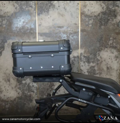 Zana-Top Box Aluminium (22 Litre) R-Flat Black For Honda Rebel 500-ZI-TB-020