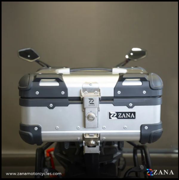 Zana-Top Box Aluminium (22 Litre) R-Flat Silver For Honda Rebel 500-ZI-TB-019