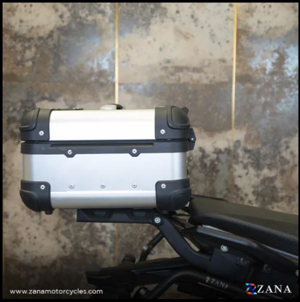Zana-Top Box Aluminium (22 Litre) R-Flat Silver For Honda Rebel 500-ZI-TB-019