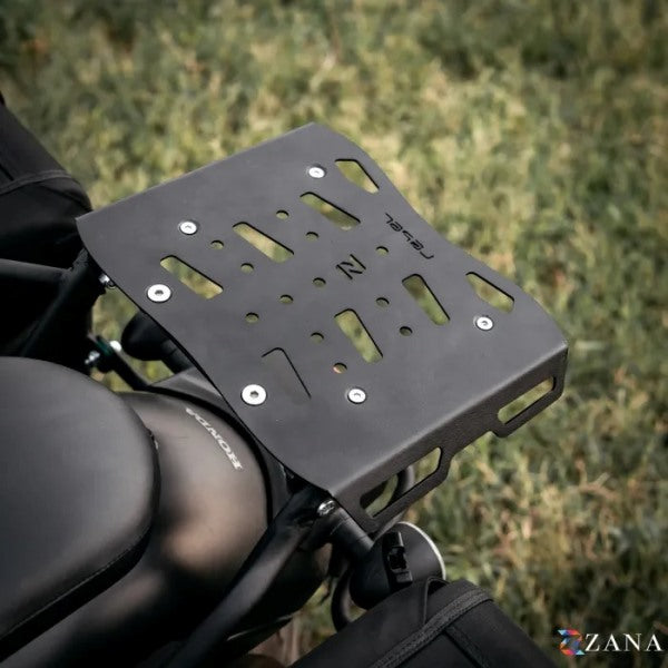 Zana Top Rack With MS Plate Black For Honda Rebel 500 (Coming Soon Pre-Booking Open Now)-ZI-8625