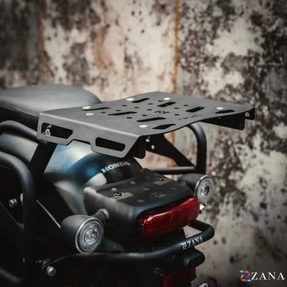 Zana Top Rack With MS Plate Black For Honda Rebel 500 (Coming Soon Pre-Booking Open Now)-ZI-8625