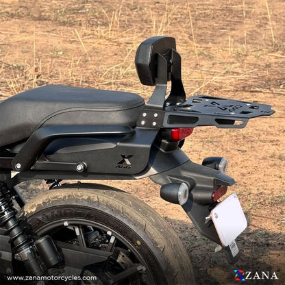 Zana Top Rack with plate &amp; Pillion Back Rest for Harley Davidson 440 x ZI-8484 - Riders Junction
