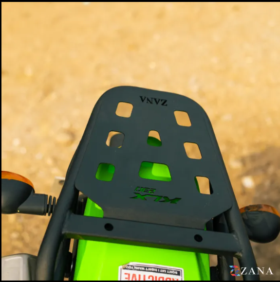 Zana-Top Rack With Plate Type-W (Compatible with Pillion Backrest)For Kawasaki KLX 230 ( MS ,Black )-ZI-8730