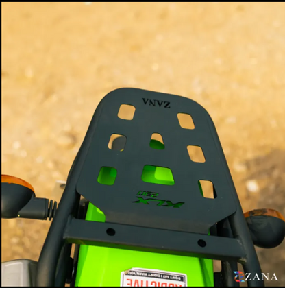 Zana-Top Rack With Plate Type-W (Compatible with Pillion Backrest)For Kawasaki KLX 230 ( MS ,Black )-ZI-8730