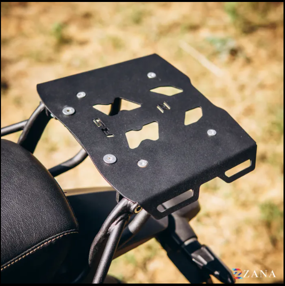 Zana-Top Rack With Plate V-2 For Honda CB350 RS (MS,Black)-ZI-8160 V2