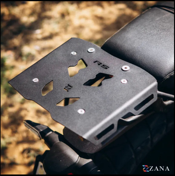 Zana-Top Rack With Plate V-2 For Honda CB350 RS (MS,Black)-ZI-8160 V2