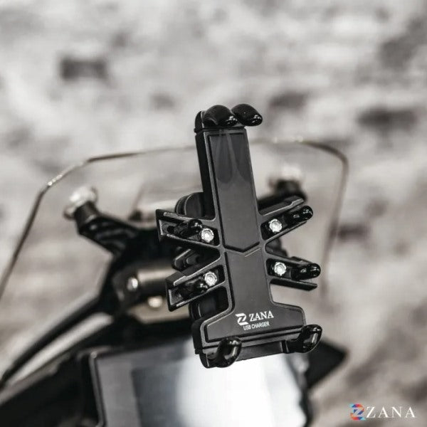 Zana Universal Mobile Holder with USB Charger REX - ZI-PH-005