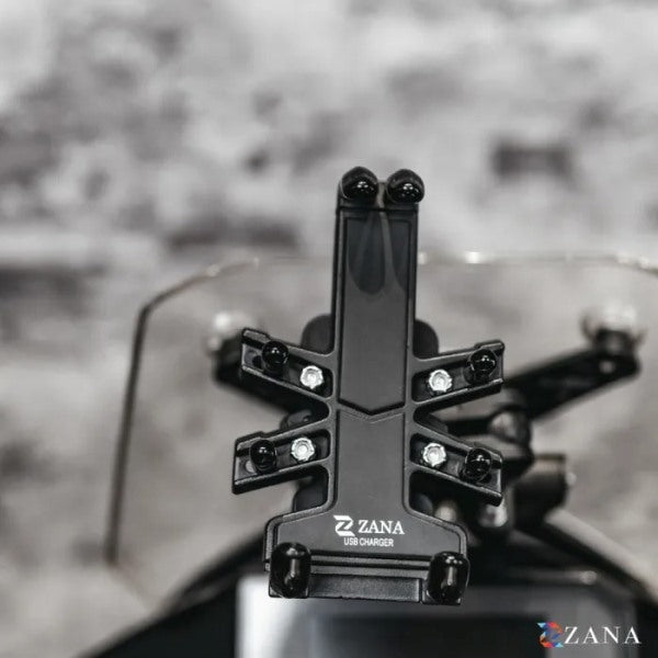Zana Universal Mobile Holder with USB Charger REX - ZI-PH-005