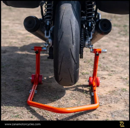 Zana-Universal Paddock Stand V-2 Orange for Triumph Speed Twin 1200-ZI-8407