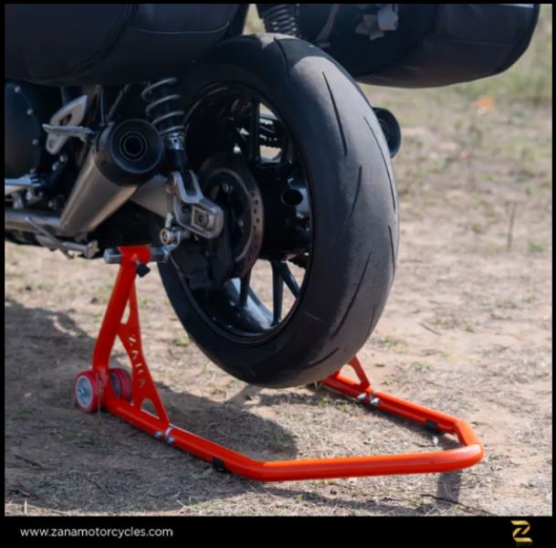 Zana-Universal Paddock Stand V-2 Orange for Triumph Speed Twin 1200-ZI-8407