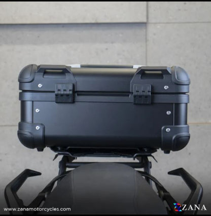 Zana-Universal Top Box Aluminium (22 Litre) R-Flat Black-ZI-TB-020