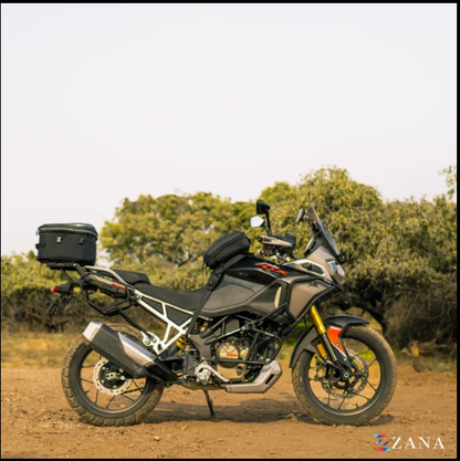 Zana-Universal Pluto carbon Hardshell Expandable Tail Bag (16L to 20L ) For TVS Apache RTX 300-ZI-BG-012