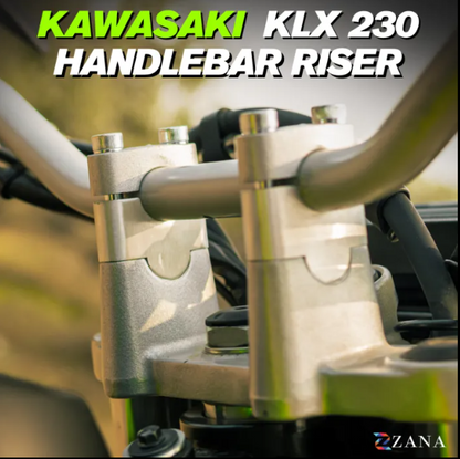 Zana-Vertical Handlebar Riser Silver For Kawasaki KLX 230-ZI-8728