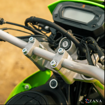 Zana-Vertical Handlebar Riser Silver For Kawasaki KLX 230-ZI-8728