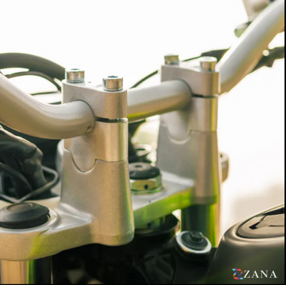 Zana-Vertical Handlebar Riser Silver For Kawasaki KLX 230-ZI-8728