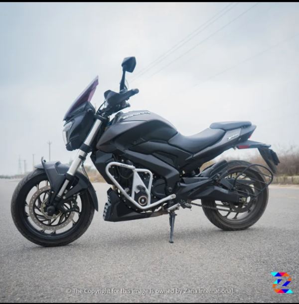 Bajaj Dominar 250/400(2017-2018) Silver Crash Guard with Slider Kustom by ZANA - ZI-8142