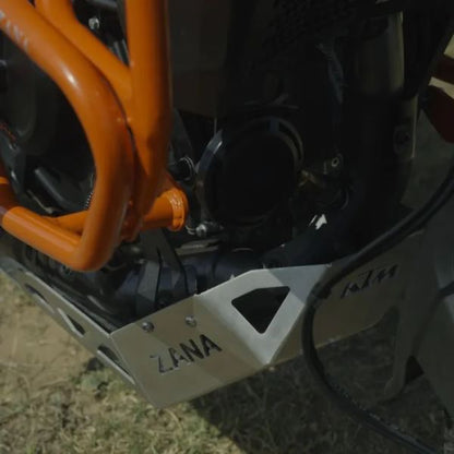 Zana Bash Plate Aluminum Silver for KTM ADV 390 2025-ZI-8574