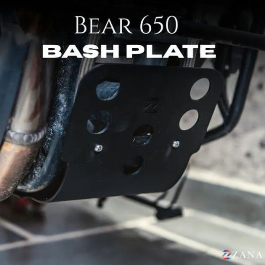 Zana Bash Plate For RE Bear 650 (Aluminum, Black)-ZI-8545