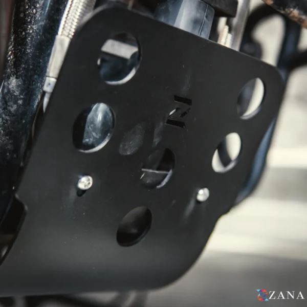 Zana Bash Plate For RE Bear 650 (Aluminum, Black)-ZI-8545
