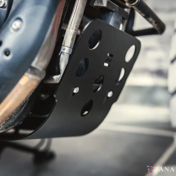 Zana Bash Plate For RE Bear 650 (Aluminum, Black)-ZI-8545