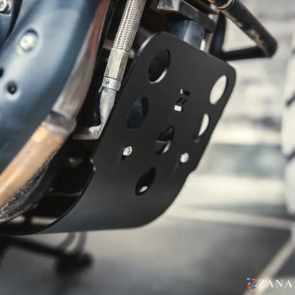 Zana Bash Plate For RE Bear 650 (Aluminum, Black)-ZI-8545