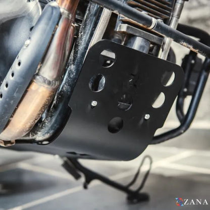 Zana Bash Plate For RE Bear 650 (Aluminum, Black)-ZI-8545