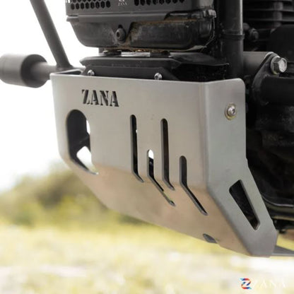 Zana Bash Plate For Yezdi Adventure 2025 (Silver, Aluminum)-ZI-8687