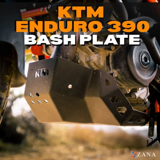 Zana Bash Plate SS 304 Black for KTM Enduro 390-ZI-8575