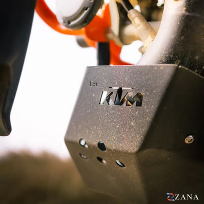 Zana Bash Plate SS 304 Black for KTM Enduro 390-ZI-8575