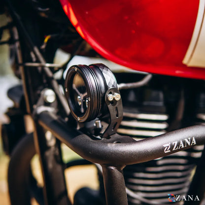 Zana Crash Guard V-2 With Slider Texture Matt Black For Honda CB350 RS - ZI-8751