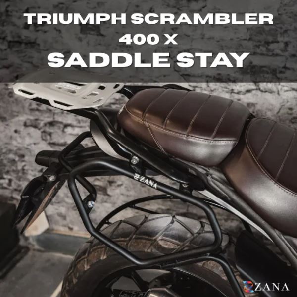 Zana Drake Saddle Stay Texture Black For Triumph Scrambler 400 X-ZI- 8638