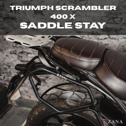 Zana Drake Saddle Stay Texture Black For Triumph Scrambler 400 X-ZI- 8638